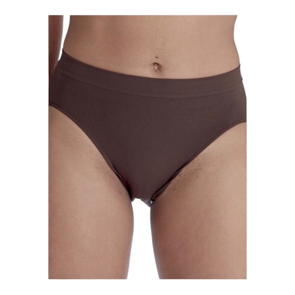 Pretty Polly Eco Wear Sustainable Seamfree Briefs Panty Cinnamon Brown S/M NIP